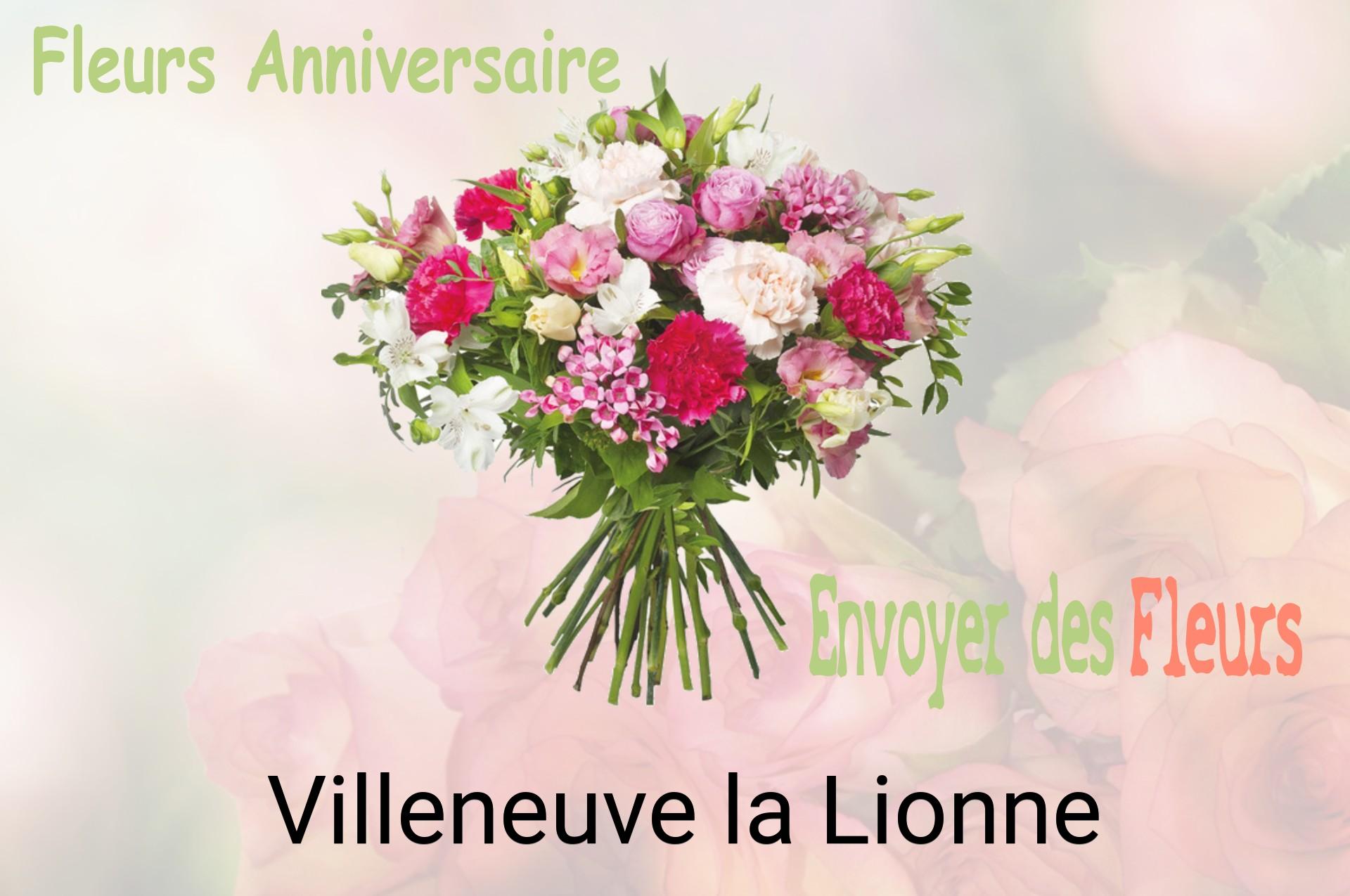 Bouquet de fleurs d’anniversaire livré à Villeneuve-la-Lionne